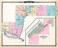 Pepin County Map, Durand Village, Wisconsin State Atlas 1878